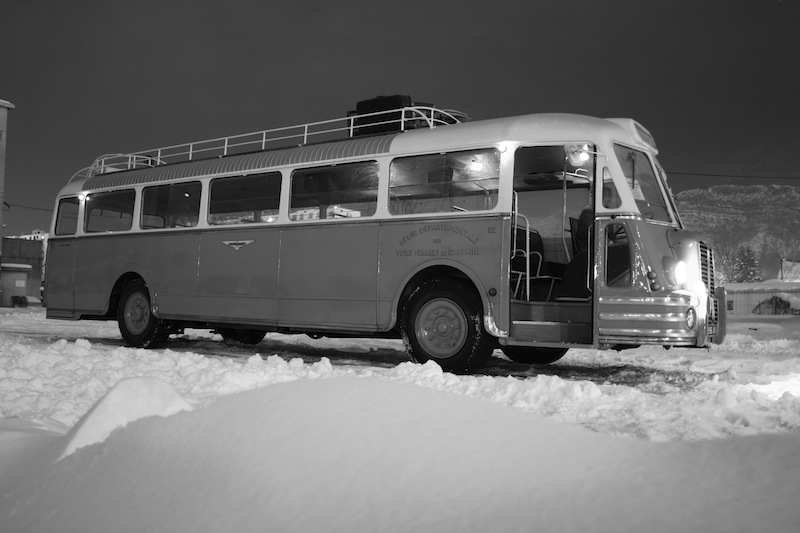 mise en scène hivernale