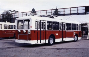 Trolleybus Vétra VBF SGTE n° 662