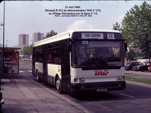 Renault R 312 de démonstration sur ligne 13