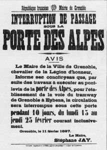 avis du Maire, 11 février 1887